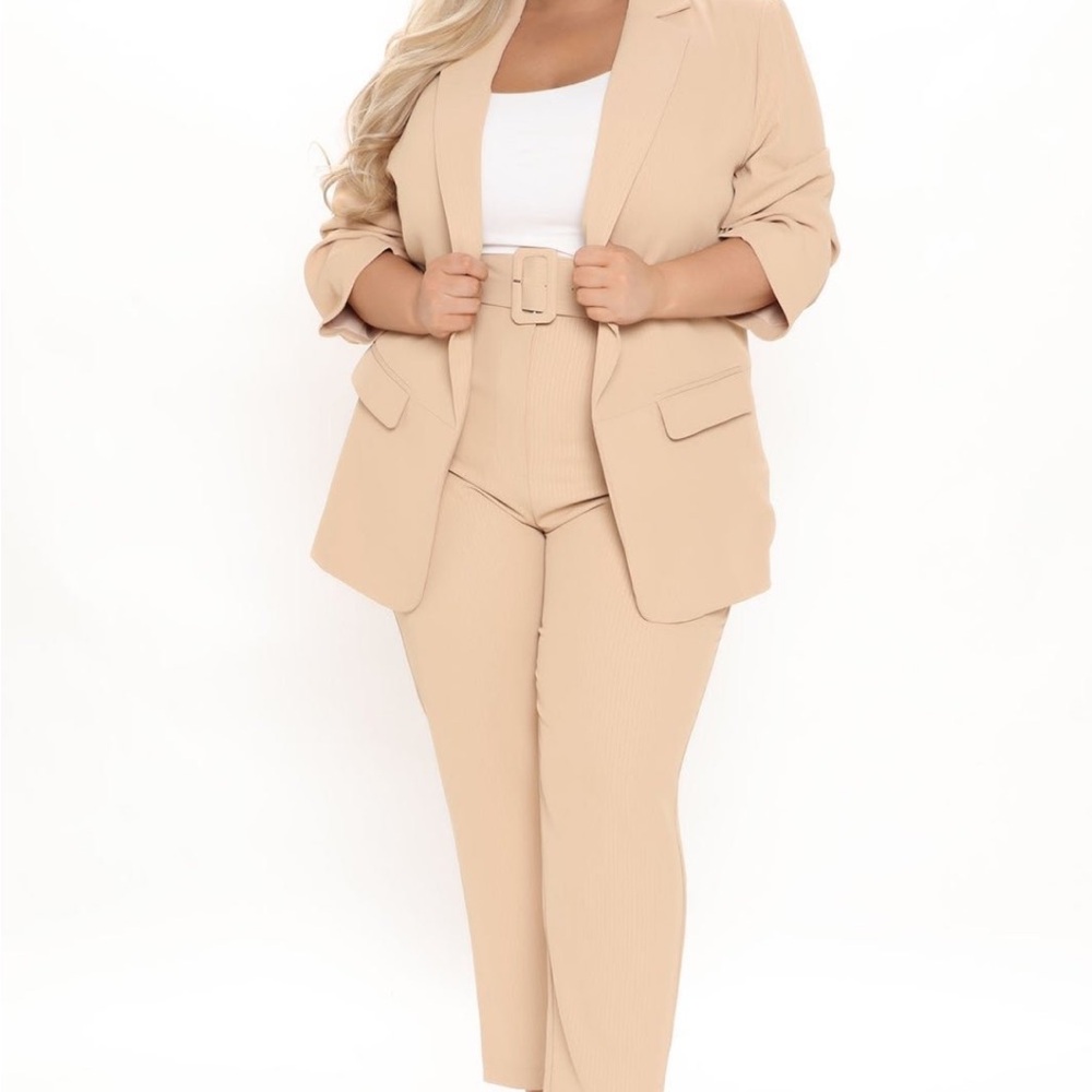 Fashion Nova Men's Light Brown Dress Pants